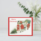 ヴィンテージとクリスマスツリーのポストカード シーズンポストカード (スタンド正面)