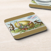 ヴィンテージとゴールデンイースターエッグ コースター (左側)