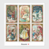 ヴィンテージとサンタ シール (シート)