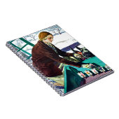 ヴィンテージとスコットランド犬の植栽 ノートブック (右側)