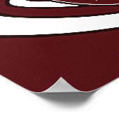 ヴィンテージとスワンのベルギービール水平バナー ポスター (角)