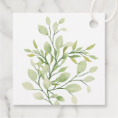 ヴィンテージとツタの手作りギフトラベル フェイバータグ (裏面)