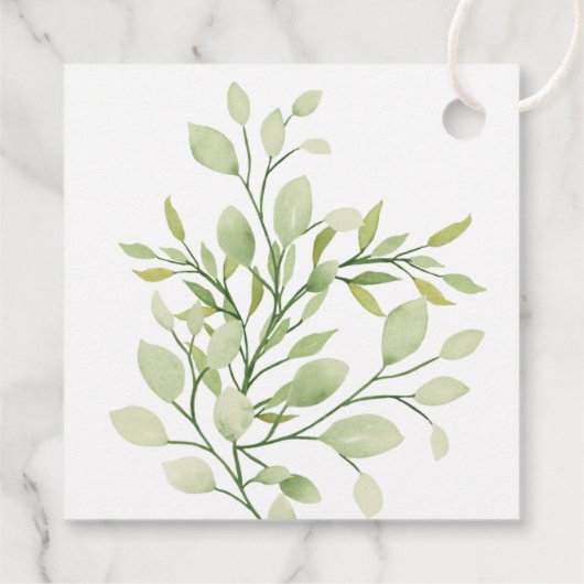 ヴィンテージとツタの手作りギフトラベル フェイバータグ (裏面)