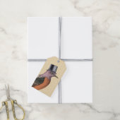 ヴィンテージとトップハット ギフトタグ (より糸付き)