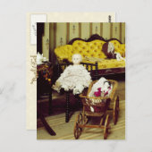 ヴィンテージとトビウチソウの入った部屋 ポストカード (正面/裏面)