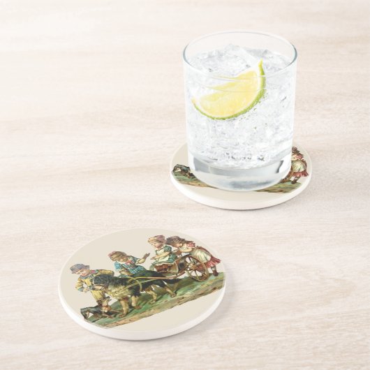 ヴィンテージとドッグワゴン コースター (側面)