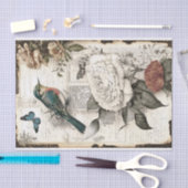 ヴィンテージとバラの分離 薄葉紙 (クラフト)