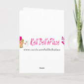 ヴィンテージとピエロのサンタクロースが車のクリスマス シーズンカード (裏面)