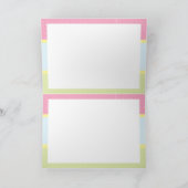 ヴィンテージとピンクのイースターエッグのメッセーカスタムジ シーズンカード (内部)