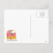 ヴィンテージとピンクのイースターエッグのメッセーカスタムジ シーズンポストカード (裏面)