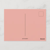 ヴィンテージとピンクの花の復活祭 ポストカード (裏面)