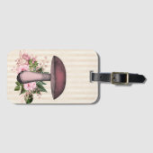 ヴィンテージとフローラコンパイル ラゲッジタグ (正面横)