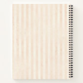 ヴィンテージとフローラモノグラムスケッチブック ノートブック (裏面)