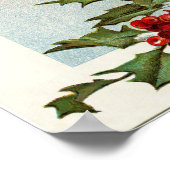 ヴィンテージとホリー ポスター (角)