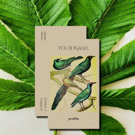 ヴィンテージとマイナの鳥クラフト 名刺