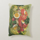 ヴィンテージとミッオーガニックトグリーンメスクランサラダ アクセントクッション (裏面(縦))