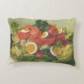 ヴィンテージとミッオーガニックトグリーンメスクランサラダ アクセントクッション (裏面)