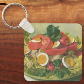 ヴィンテージとミッオーガニックトグリーンメスクランサラダ キーホルダー (正面)