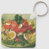 ヴィンテージとミッオーガニックトグリーンメスクランサラダ キーホルダー (裏面)