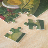 ヴィンテージとミッオーガニックトグリーンメスクランサラダ ジグソーパズル (側面)