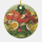 ヴィンテージとミッオーガニックトグリーンメスクランサラダ セラミックオーナメント (裏面)