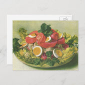 ヴィンテージとミッオーガニックトグリーンメスクランサラダ ポストカード (正面/裏面)