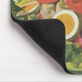 ヴィンテージとミッオーガニックトグリーンメスクランサラダ マウスパッド (コーナー)