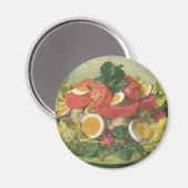 ヴィンテージとミッオーガニックトグリーンメスクランサラダ マグネット (正面/裏面)