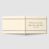 ヴィンテージとミニマリスト哀悼のゲストブック ゲストブック (全面)