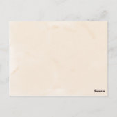 ヴィンテージとラムのクリスマスカード ポストカード (裏面)