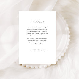 ヴィンテージとルクセ結婚ス |白とグレーの詳細 エンクロージャーカード