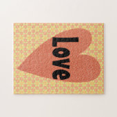 ヴィンテージとレトロハートラブアートパズル ジグソーパズル (横)