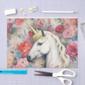 ヴィンテージと一角花 薄葉紙 (クラフト)