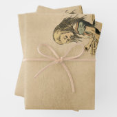 ヴィンテージと動物の国ワンダーランドのアリス ラッピングペーパーシート (インサイチュ)