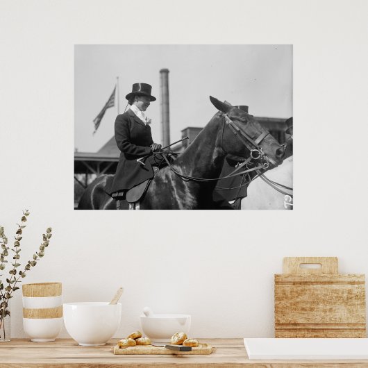 ヴィンテージと女性1912 ポスター (キッチン)