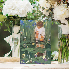 ヴィンテージと妖精と池の母の日のカード シーズンカード