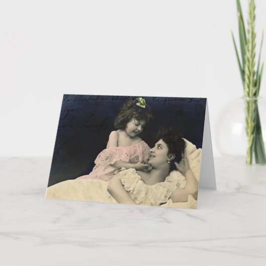ヴィンテージと娘 カード (正面)