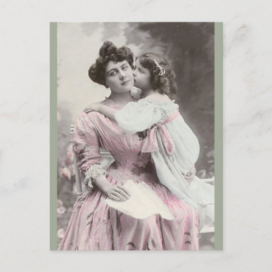 ヴィンテージと娘 ポストカード (正面)