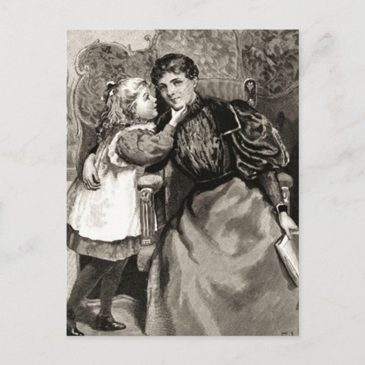 ヴィンテージと娘 ポストカード (正面)