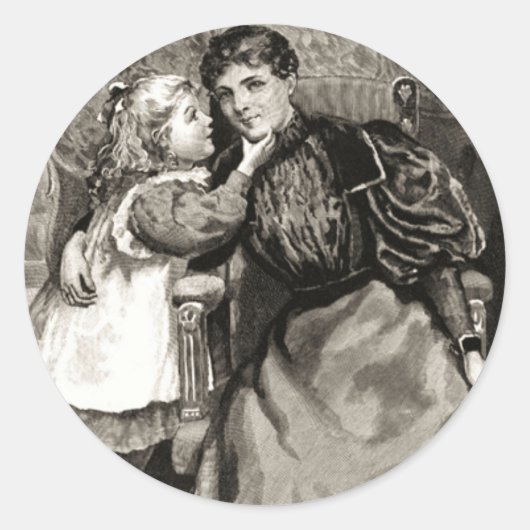 ヴィンテージと娘 ラウンドシール (正面)