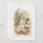 ヴィンテージと子どもつるの洗濯物 シーズンカード (正面)