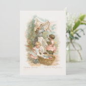 ヴィンテージと子どもつるの洗濯物 シーズンカード (スタンド正面)