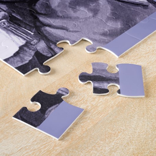 ヴィンテージと子のコラージュ ジグソーパズル (側面)