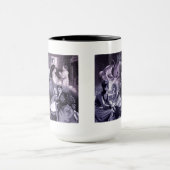 ヴィンテージと子のコラージュ マグカップ (中央)