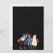 ヴィンテージと子供のハロウィーンのミイラ 招待状 (裏面)