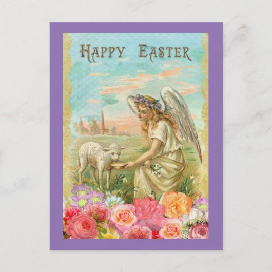 ヴィンテージと子羊 ポストカード (正面)