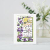 ヴィンテージと宗教復活祭の聖句 シーズンポストカード (スタンド正面)