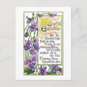 ヴィンテージと宗教復活祭の聖句 シーズンポストカード (正面)