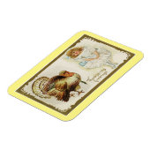 ヴィンテージと少女 マグネット (左側)