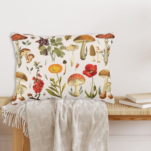 ヴィンテージと山花模様 アクセントクッション